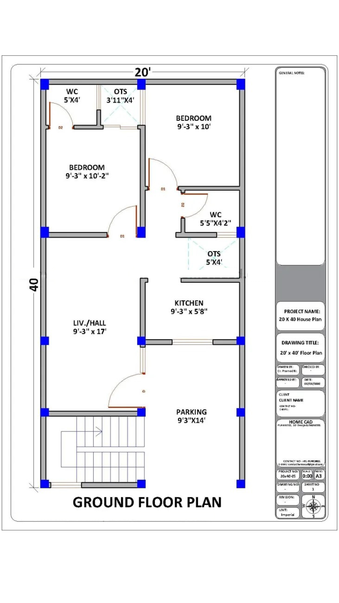 20×40 Home Plan